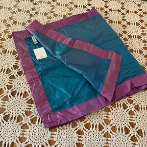 New with Tag Liz Clairborne Blue and Purple Shimmer Silk Scarf India